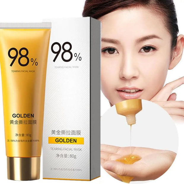 1/2PCS Gold Peel Off Mask Gold Facial Mask Moisturizing Exfoliating Remove Blackheads Acne Oil - Control Shrink Pores Skin Care - My Store