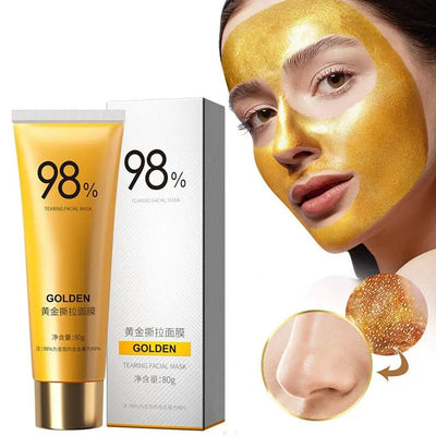 1/2PCS Gold Peel Off Mask Gold Facial Mask Moisturizing Exfoliating Remove Blackheads Acne Oil - Control Shrink Pores Skin Care - My Store
