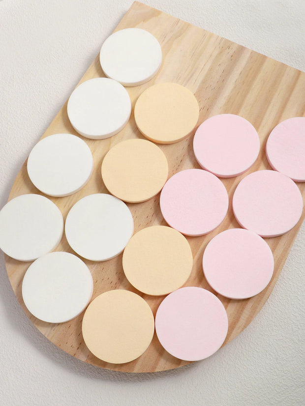 16/ Pack, colorful dry and wet makeup powder puff, round makeup sponge soft facial foundation and make - up tools. - My Store