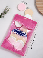 16/ Pack, colorful dry and wet makeup powder puff, round makeup sponge soft facial foundation and make - up tools. - My Store
