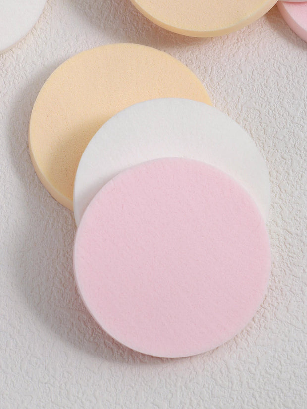 16/ Pack, colorful dry and wet makeup powder puff, round makeup sponge soft facial foundation and make - up tools. - My Store