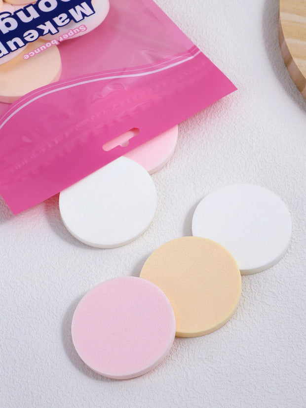 16/ Pack, colorful dry and wet makeup powder puff, round makeup sponge soft facial foundation and make - up tools. - My Store