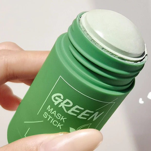 1Pcs Cleansing Green Stick Green Tea Mask Purifying Clay Stick Mask Oil Control Anti - Acne Eggplant Whitening Skin Care Face Mask - My Store