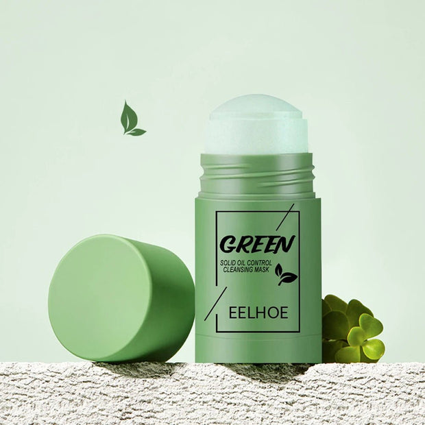 1Pcs Cleansing Green Stick Green Tea Mask Purifying Clay Stick Mask Oil Control Anti - Acne Eggplant Whitening Skin Care Face Mask - My Store
