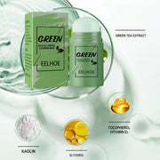 1Pcs Cleansing Green Stick Green Tea Mask Purifying Clay Stick Mask Oil Control Anti - Acne Eggplant Whitening Skin Care Face Mask - My Store