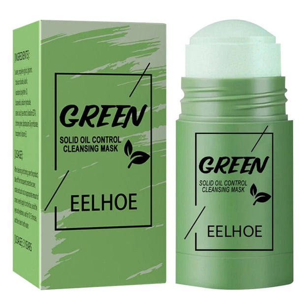 1Pcs Cleansing Green Stick Green Tea Mask Purifying Clay Stick Mask Oil Control Anti - Acne Eggplant Whitening Skin Care Face Mask - My Store