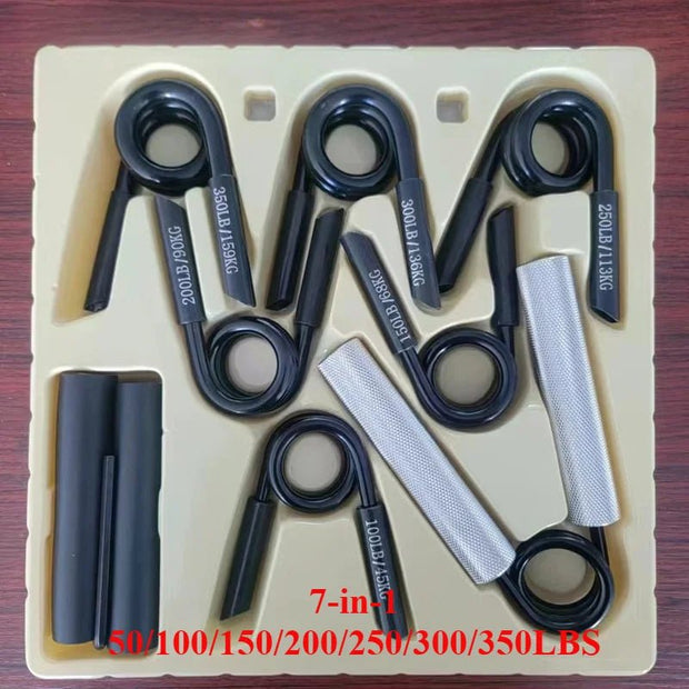 7 in1 Replaceable Metal Grip Strength Trainer Workout Equipment Forearm Exerciser Hand Grip Strength Gym Fitness Products - My Store