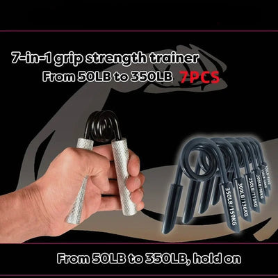 7 in1 Replaceable Metal Grip Strength Trainer Workout Equipment Forearm Exerciser Hand Grip Strength Gym Fitness Products - My Store