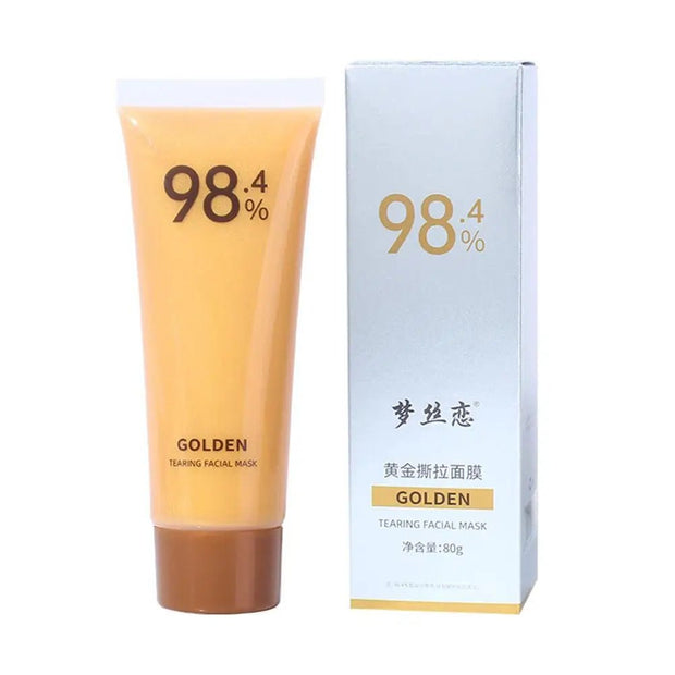 80g Gold Peel Mask Blackhead Cleanses Pores 24k Gold Foil Peel - Off Mask Oil - Control Shrink Pores Hydrating Smooth Face Skin Care - My Store