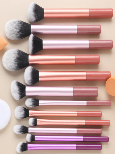 8pcs Makeup Brush Kit Soft Synthetic Hair Make Up Brushes Foundation Blush Eyeshadow Cosmetic Makeup Tools - My Store
