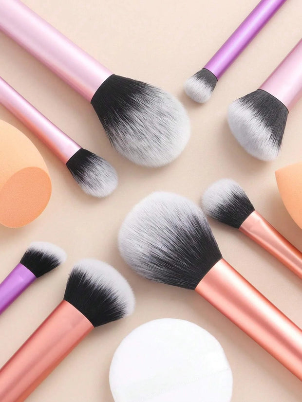 8pcs Makeup Brush Kit Soft Synthetic Hair Make Up Brushes Foundation Blush Eyeshadow Cosmetic Makeup Tools - My Store