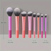 8pcs Makeup Brush Kit Soft Synthetic Hair Make Up Brushes Foundation Blush Eyeshadow Cosmetic Makeup Tools - My Store