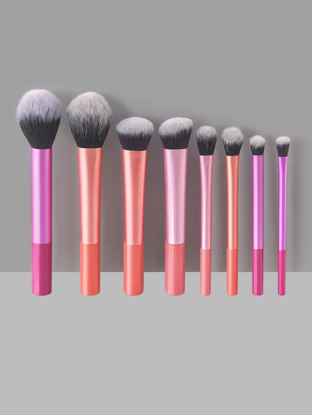 8pcs Makeup Brush Kit Soft Synthetic Hair Make Up Brushes Foundation Blush Eyeshadow Cosmetic Makeup Tools - My Store