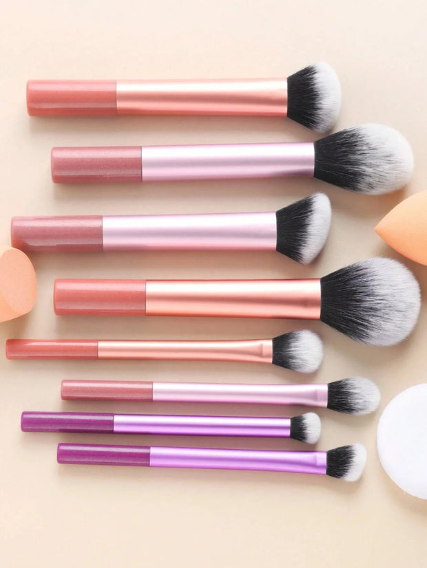8pcs Makeup Brush Kit Soft Synthetic Hair Make Up Brushes Foundation Blush Eyeshadow Cosmetic Makeup Tools - My Store