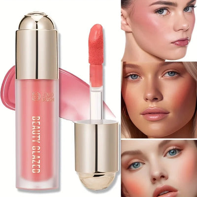 BEAUTY GLAZED Liquid Blush,Waterproof&Long Lasting,Soft Velvet Cream Blush Face Blush Makeup - My Store