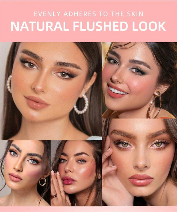 BEAUTY GLAZED Liquid Blush,Waterproof&Long Lasting,Soft Velvet Cream Blush Face Blush Makeup - My Store