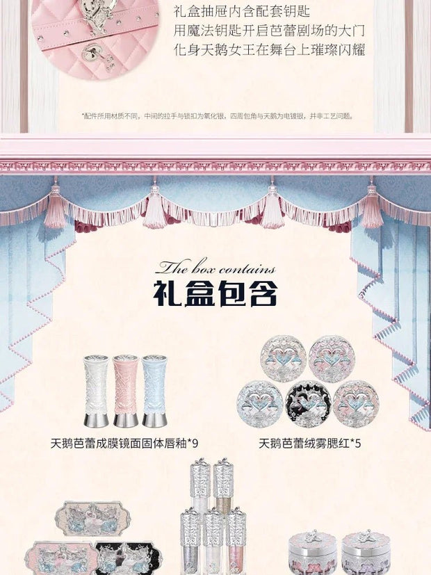 Beauty Makeup Flower Know Swan Ballet Full Set of Makeup Allin Large Gift Box - My Store