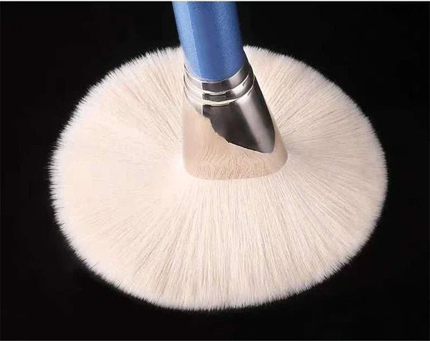 Blue Makeup Brushes Set Cosmetic Brush Eyeshadow Eyebrow Eyelash Face Foundation Blush Lips Beauty Make Up Tools and Powder Puff - My Store