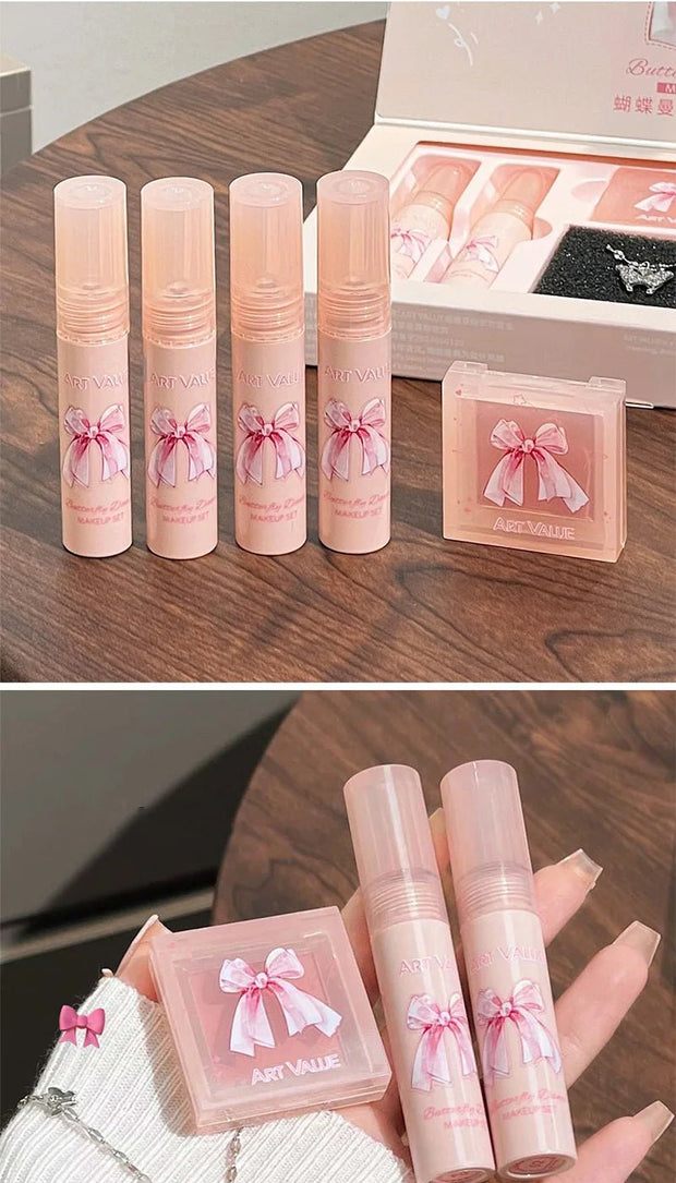 Breakup - Proof Makeup Kit: Cry - Proof, Smudge - Proof, Regret - Proof,Blush Duo: Skin - LikeFinish & 24H Wear，Ultra - lasting makeup - My Store