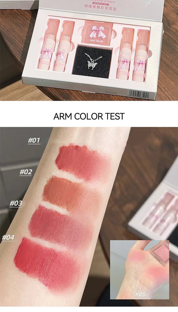 Breakup - Proof Makeup Kit: Cry - Proof, Smudge - Proof, Regret - Proof,Blush Duo: Skin - LikeFinish & 24H Wear，Ultra - lasting makeup - My Store
