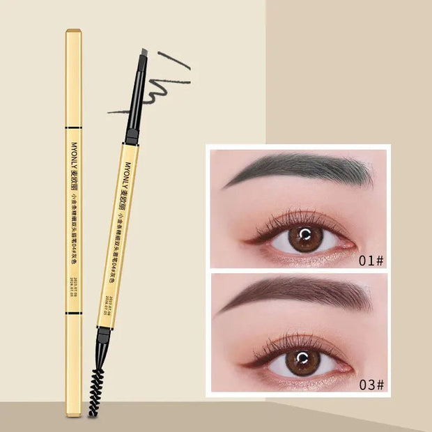Double Sided Microblading Eyebrow Pen Woman Eyebrow Pencil Waterproof Marker Korean Make Up Products - My Store
