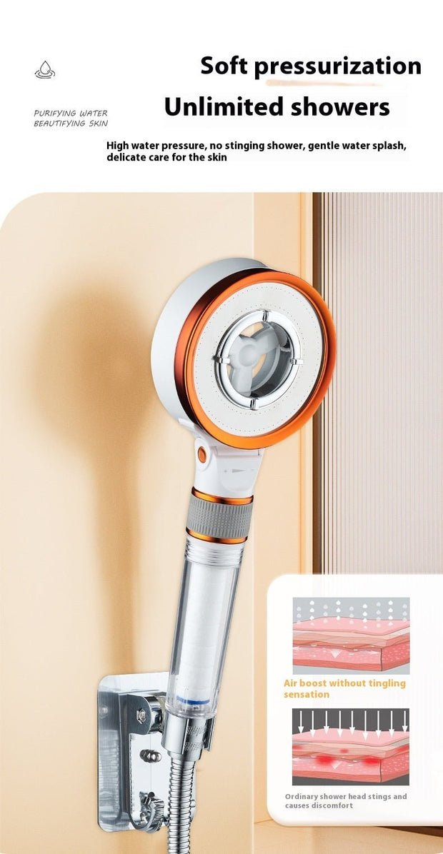 Double - sided Supercharged Skin Beauty Shower Nozzle Household High - pressure Bath - My Store