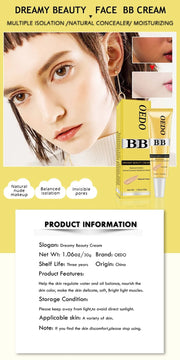 Dreamy Beauty Cream Makeup Natural Concealer BB Cream Face Care Modified Emollient Easy to Wear Sun Block Whitening Cream 30g - My Store