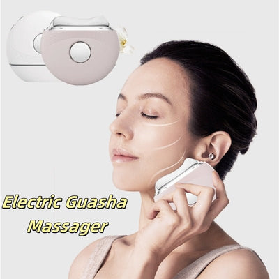 Electric Guasha Massager EMS Face Lifting Remove Edema Firming Skin Clod Heat Body Scraping Therapy Skincare Beauty Device - My Store