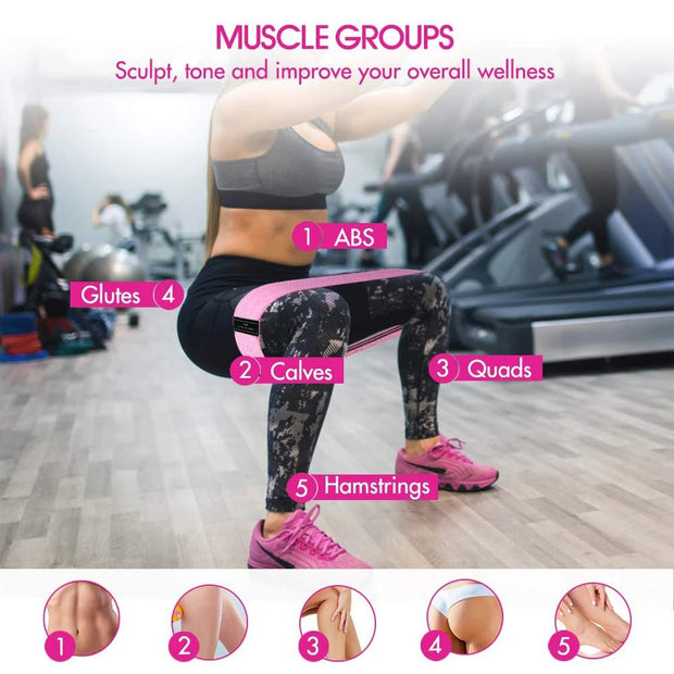 Fitness Resistance Bands for Full Body Workout | Elastic Training Straps for Strength, Muscle Building, and Flexibility Sports - My Store