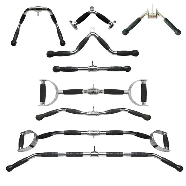 Fitness Solid T - bar, V - Bar Heavy Duty Load Bearing Lat Pull Down Bar,Fine Polishing Sitting Rowing Fitness Equipment Accessories - My Store