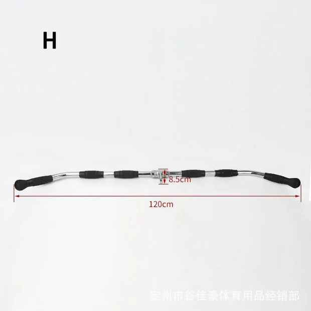 Fitness Solid T - bar, V - Bar Heavy Duty Load Bearing Lat Pull Down Bar,Fine Polishing Sitting Rowing Fitness Equipment Accessories - My Store