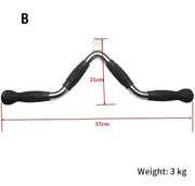 Fitness Solid T - bar, V - Bar Heavy Duty Load Bearing Lat Pull Down Bar,Fine Polishing Sitting Rowing Fitness Equipment Accessories - My Store