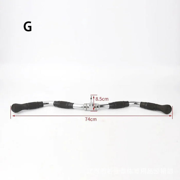 Fitness Solid T - bar, V - Bar Heavy Duty Load Bearing Lat Pull Down Bar,Fine Polishing Sitting Rowing Fitness Equipment Accessories - My Store