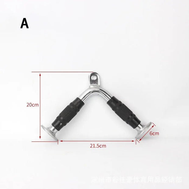 Fitness Solid T - bar, V - Bar Heavy Duty Load Bearing Lat Pull Down Bar,Fine Polishing Sitting Rowing Fitness Equipment Accessories - My Store