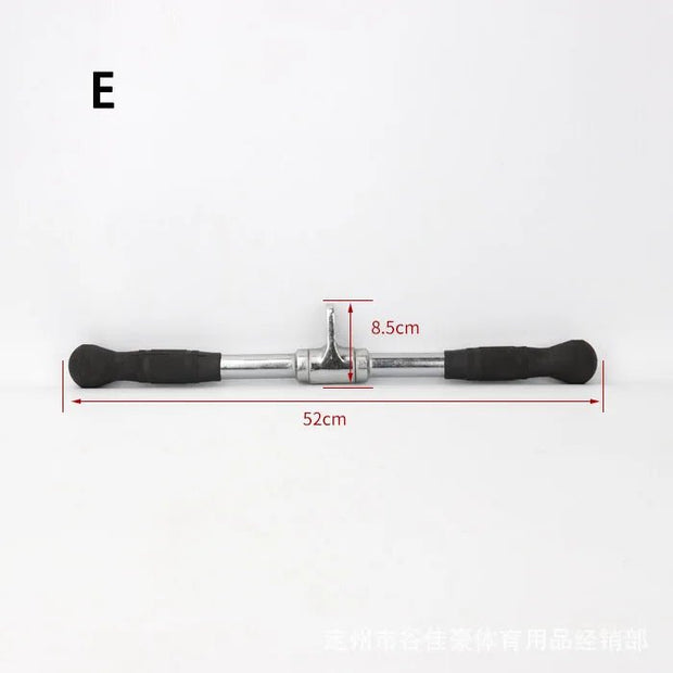 Fitness Solid T - bar, V - Bar Heavy Duty Load Bearing Lat Pull Down Bar,Fine Polishing Sitting Rowing Fitness Equipment Accessories - My Store