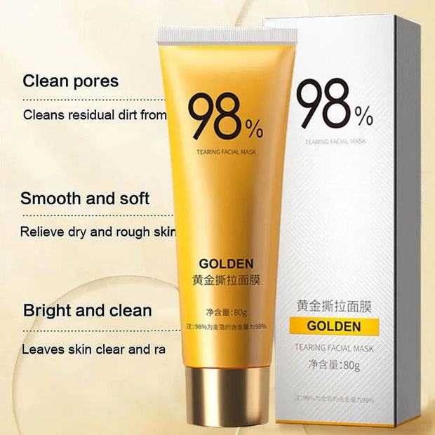 Gold Peel off Face Mask Gentle Oil Control Face Mask Moisturizing Purify Pores Facial Mask Removes Dirt Tearing Mask Skin Care - My Store