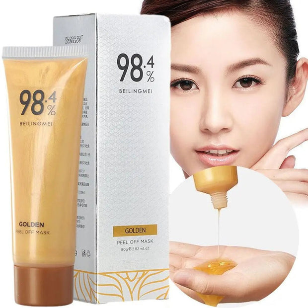 Gold Peel off Face Mask Gentle Oil Control Face Mask Moisturizing Purify Pores Facial Mask Removes Dirt Tearing Mask Skin Care - My Store