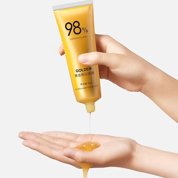 Gold Peel off Face Mask Gentle Oil Control Face Mask Moisturizing Purify Pores Facial Mask Removes Dirt Tearing Mask Skin Care - My Store