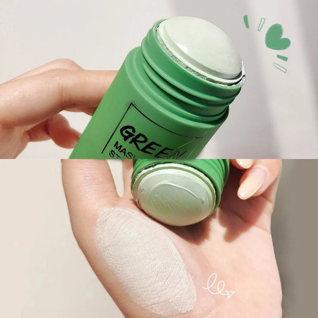 Green Tea Cleansing Mask Deep Cleaning Essence Mud Mask Stick Moisturizing Solid Oil Control Face Treatment Beauty Care Products - My Store