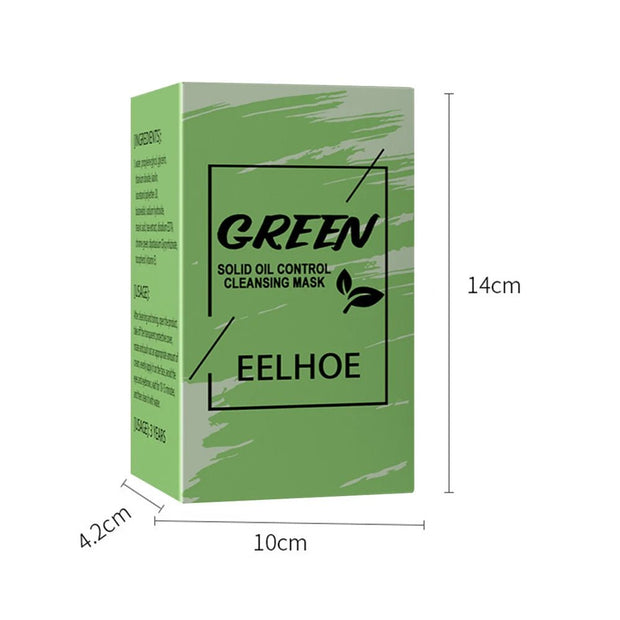 Green Tea Cleansing Mask Deep Cleaning Essence Mud Mask Stick Moisturizing Solid Oil Control Face Treatment Beauty Care Products - My Store