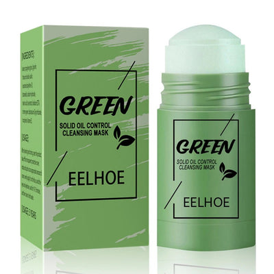 Green Tea Cleansing Mask Deep Cleaning Essence Mud Mask Stick Moisturizing Solid Oil Control Face Treatment Beauty Care Products - My Store