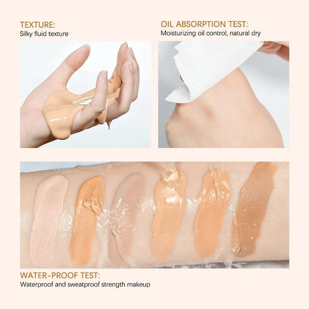Make Up Foundation Cream for Face High Coverage Foundation Foundations Makeup Waterproof Korean Makeup Base Cosmetic Mist Cc Bb - My Store