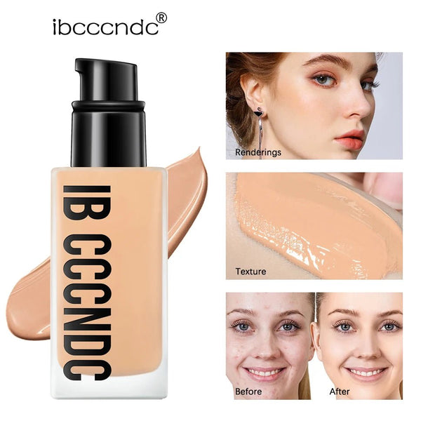 Make Up Foundation Cream for Face High Coverage Foundation Foundations Makeup Waterproof Korean Makeup Base Cosmetic Mist Cc Bb - My Store