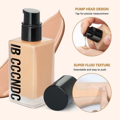 Make Up Foundation Cream for Face High Coverage Foundation Foundations Makeup Waterproof Korean Makeup Base Cosmetic Mist Cc Bb - My Store