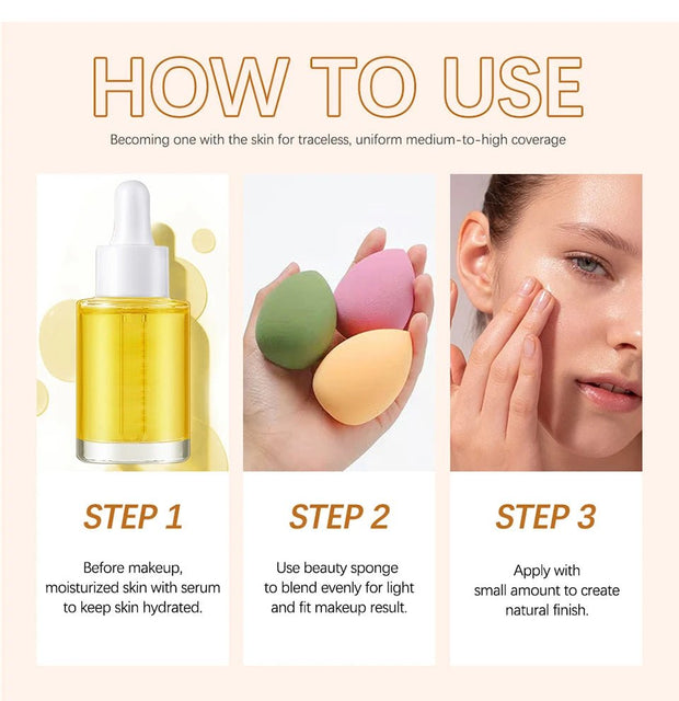 Make Up Foundation Cream for Face High Coverage Foundation Foundations Makeup Waterproof Korean Makeup Base Cosmetic Mist Cc Bb - My Store