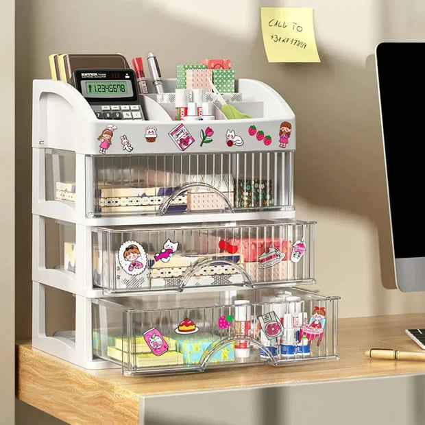 Make Up Large Capacity Organiser Drawer Jewelry Makeup Storage Nail Polish Lipstick Skincare Perfume Organizer Makeup Products - My Store