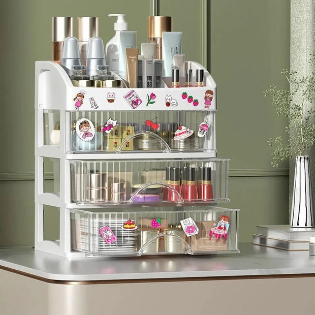 Make Up Large Capacity Organiser Drawer Jewelry Makeup Storage Nail Polish Lipstick Skincare Perfume Organizer Makeup Products - My Store