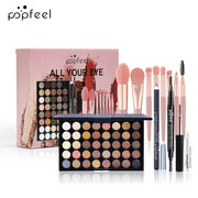 Make Up Sets Eyeshadow Lipstick Eyebrow Concealer Powder Brush Complete Makeup Kit For Women Female Beginner Student Full Set - My Store