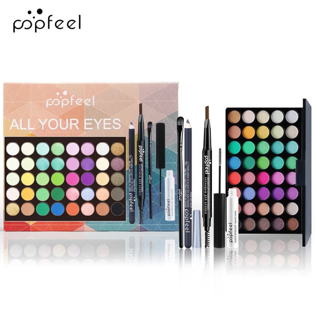 Make Up Sets Eyeshadow Lipstick Eyebrow Concealer Powder Brush Complete Makeup Kit For Women Female Beginner Student Full Set - My Store