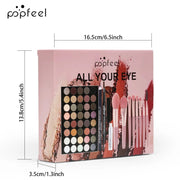Make Up Sets Eyeshadow Lipstick Eyebrow Concealer Powder Brush Complete Makeup Kit For Women Female Beginner Student Full Set - My Store